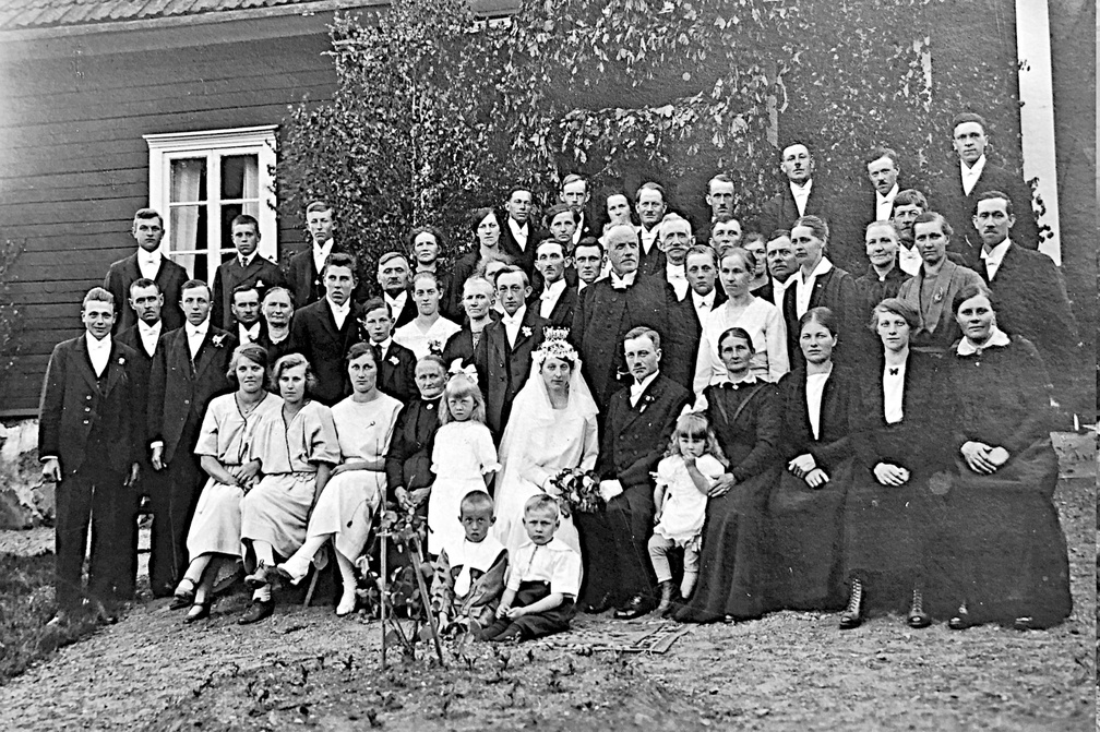 Bröllop i Lumpmålen under Månhult 6 juni 1925