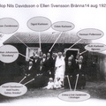 Bröllop Nil o Ellen (Svensson) Davidsson Bränna 14 Aug 1926