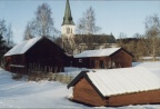 1058 Vinterbild Hembygdsgården Södra Sand 1997